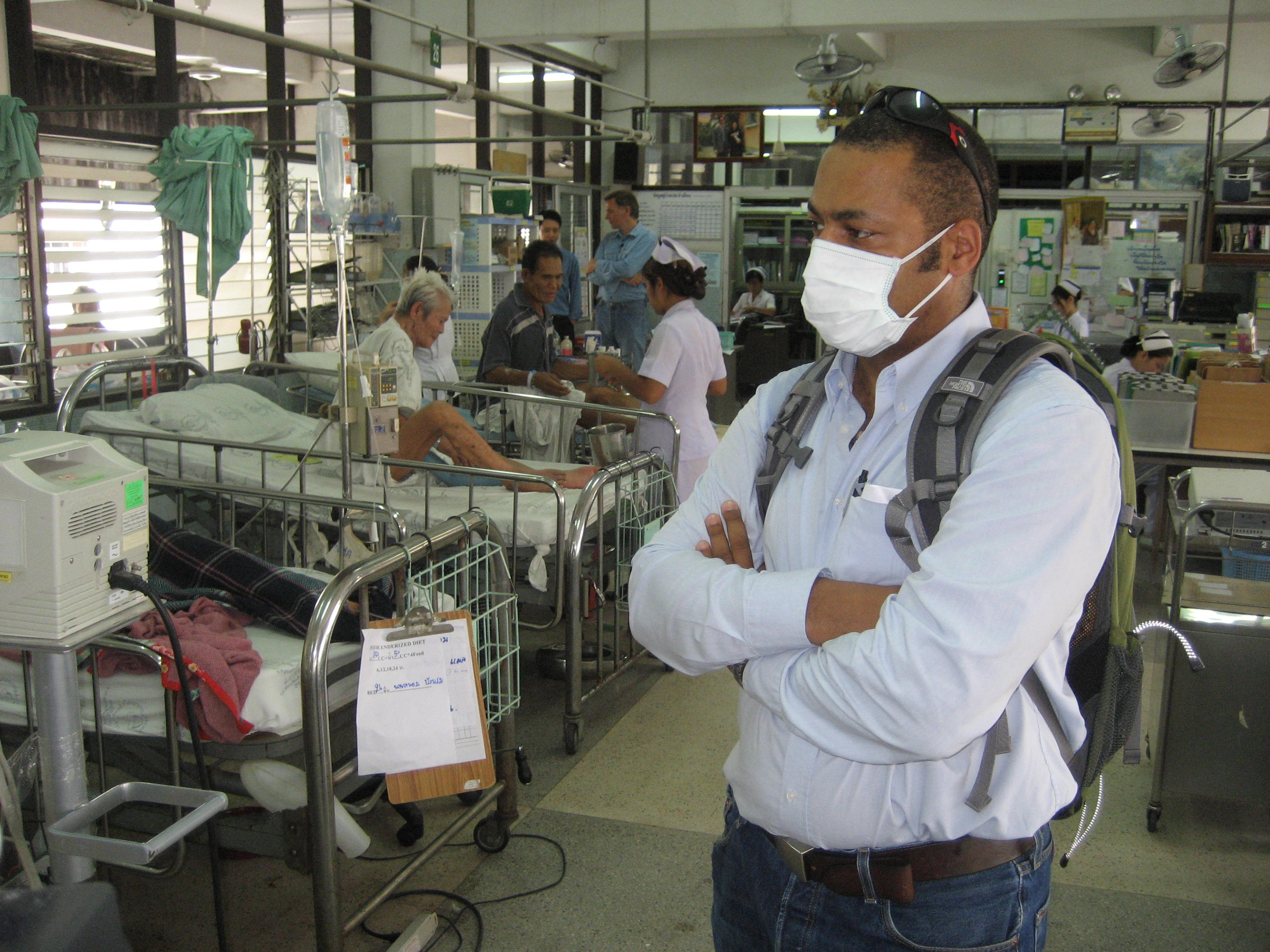 John in Infektionsstation, Ubon Ratchanthani, Thailand